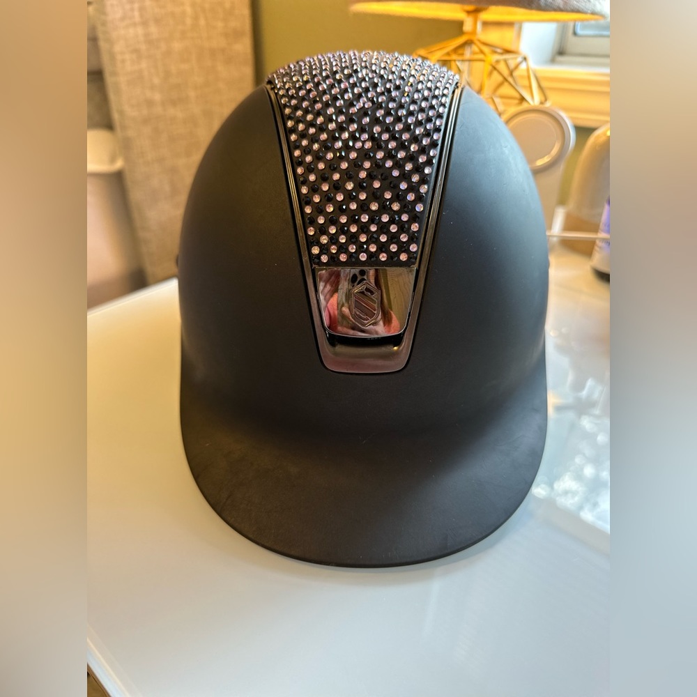 Samshield Swarovski Pink/Black Crystal Black Helmet Medium